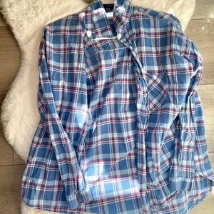Margot oversized flannel shirt with pocket in small
